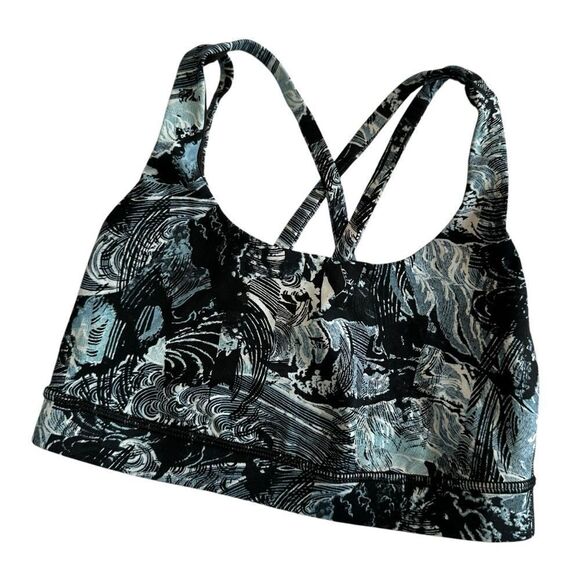 Lululemon Energy Bra Eternal Wave Starlight Black size 4 - Picture 5 of 5